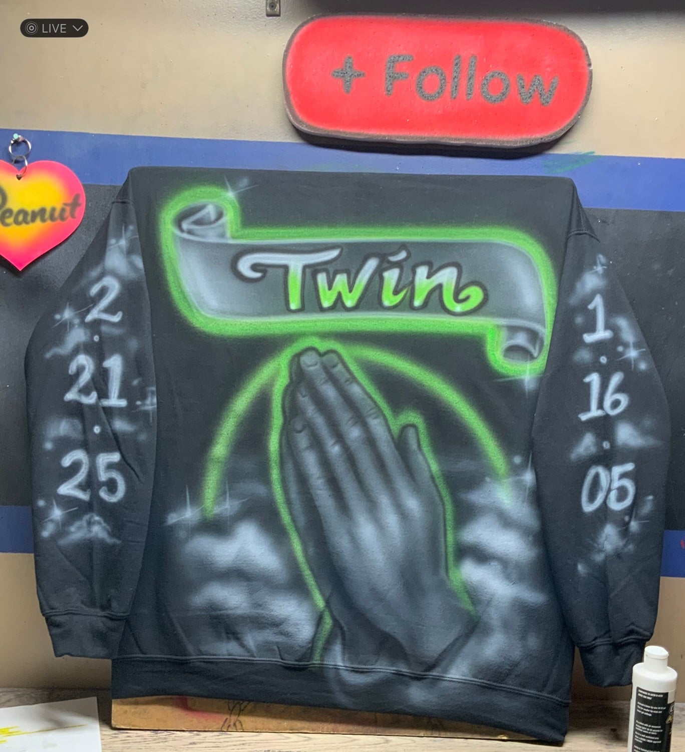Airbrush Hoodies (Not Guaranteed Live)
