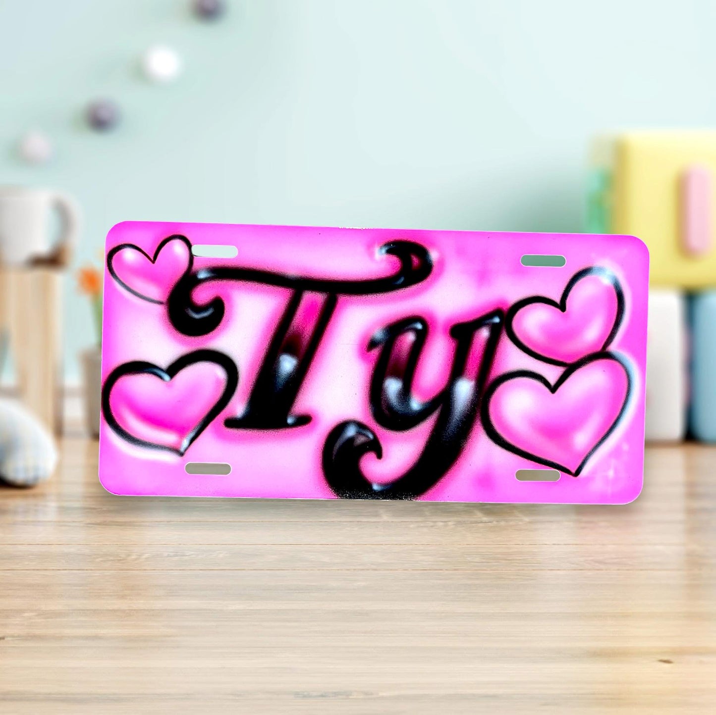 Airbrush Car Tags (Not Guaranteed Live)