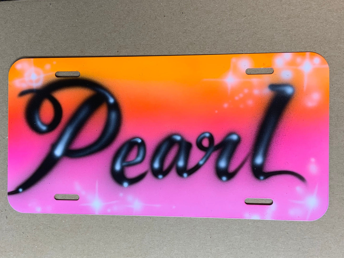 Airbrush Car Tags (Not Guaranteed Live)