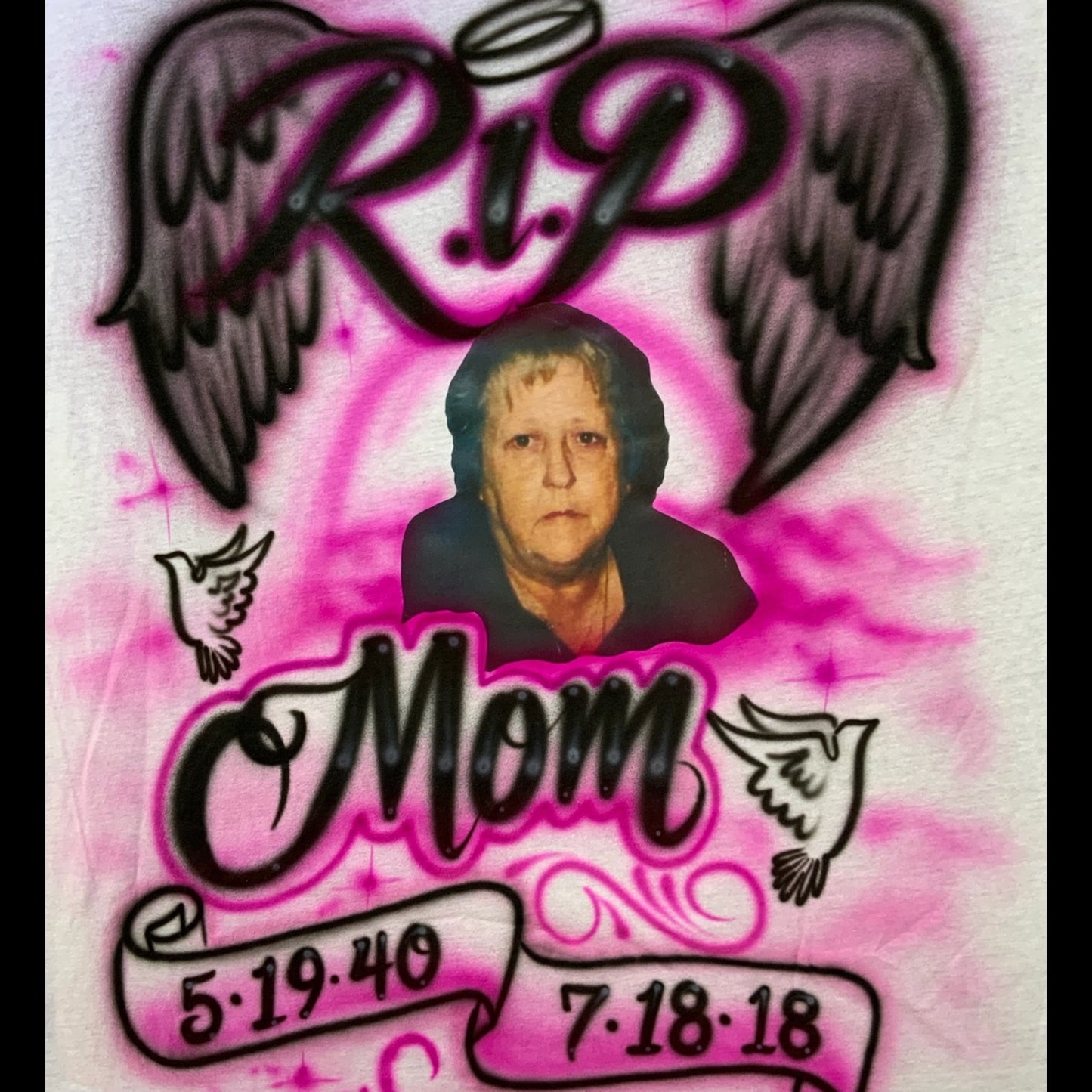 Custom Airbrushed Photo Shirt (Not Guaranteed Live)