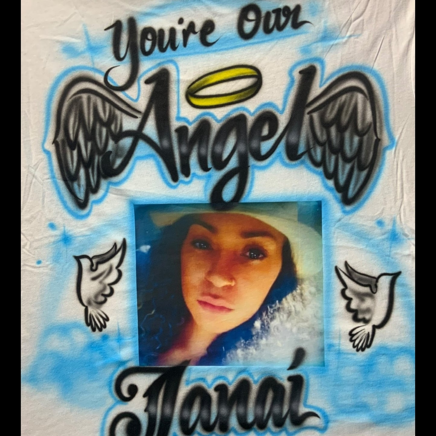 Custom Airbrushed Photo Shirt (Not Guaranteed Live)