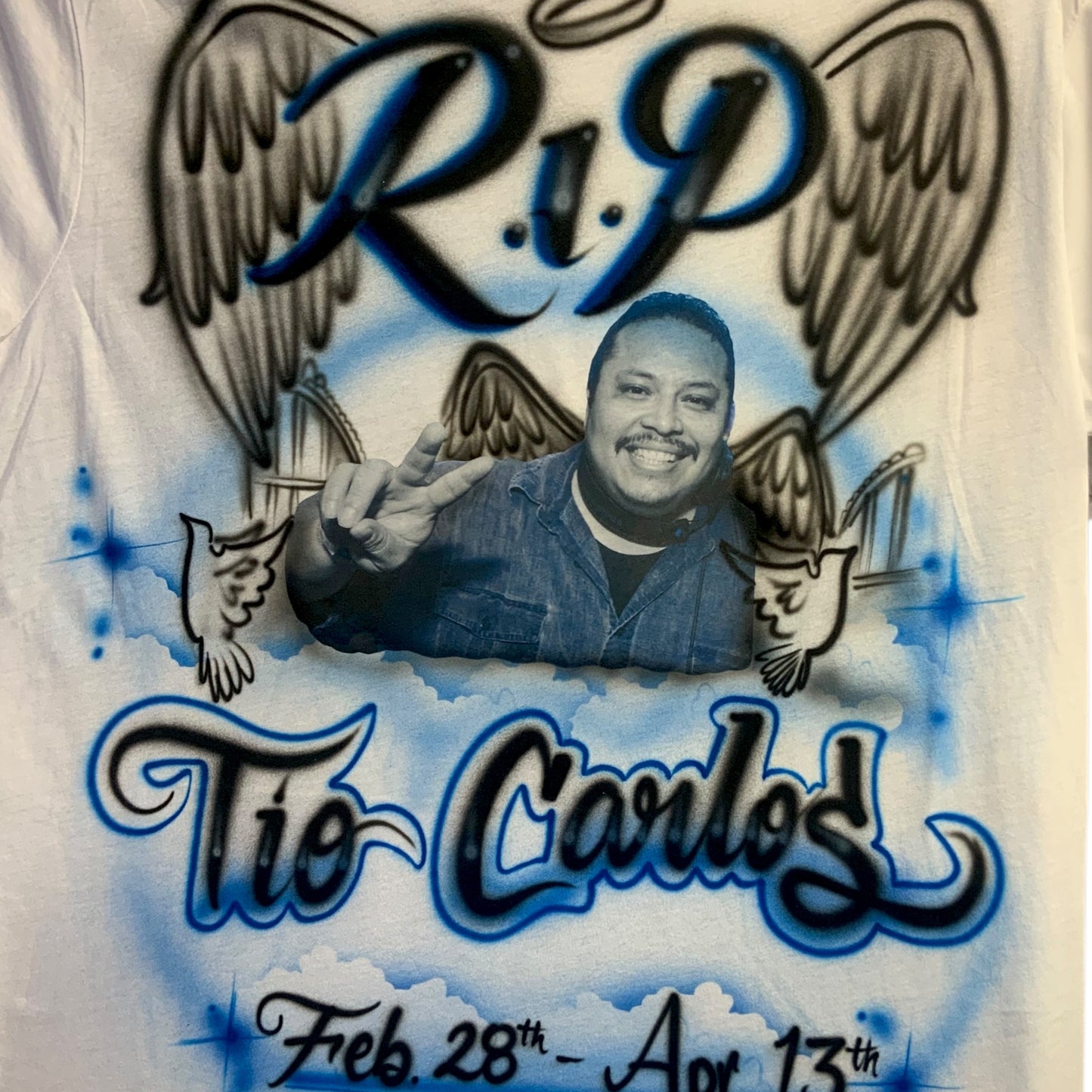 Custom Airbrushed Photo Shirt (Not Guaranteed Live)
