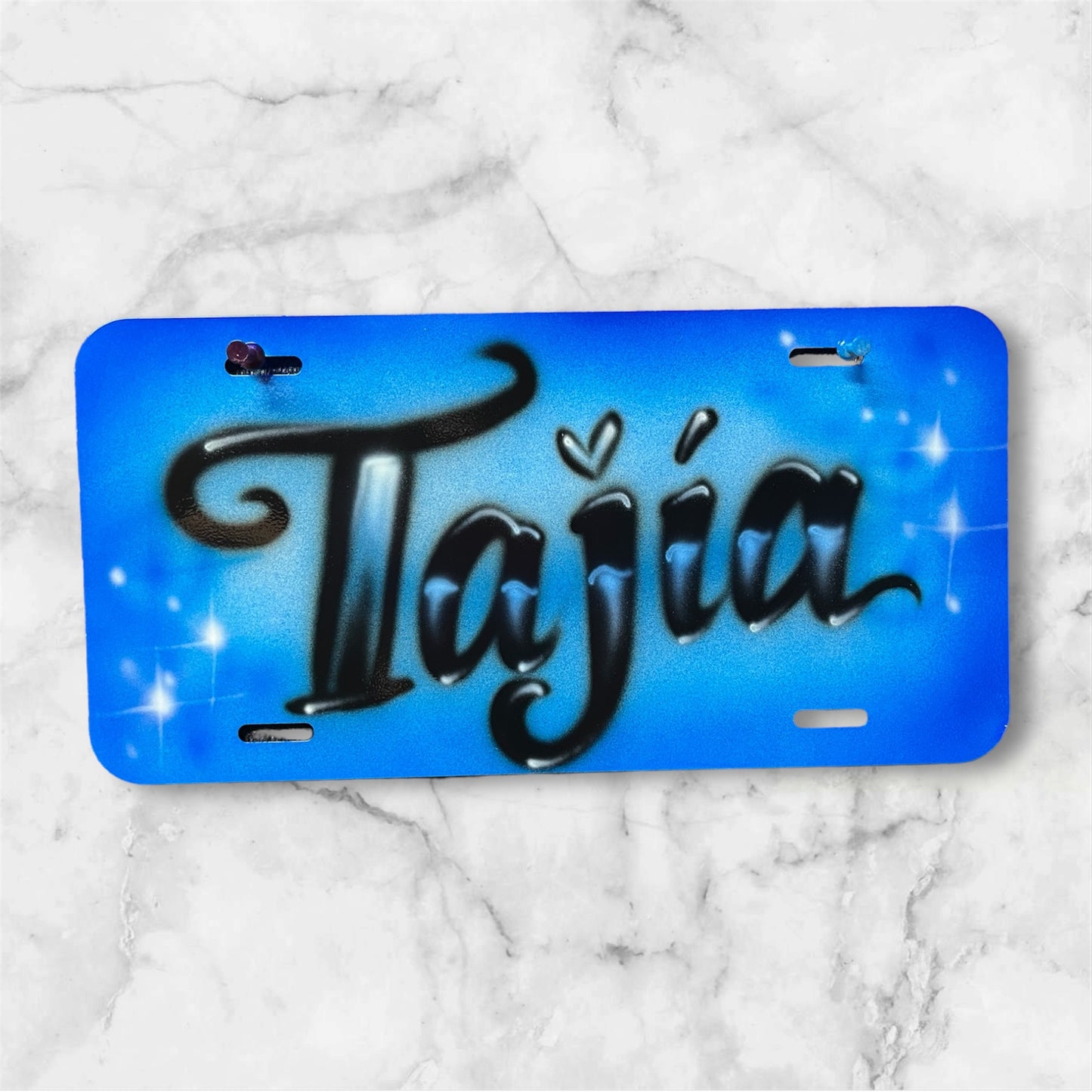 Airbrush Car Tags (Not Guaranteed Live)