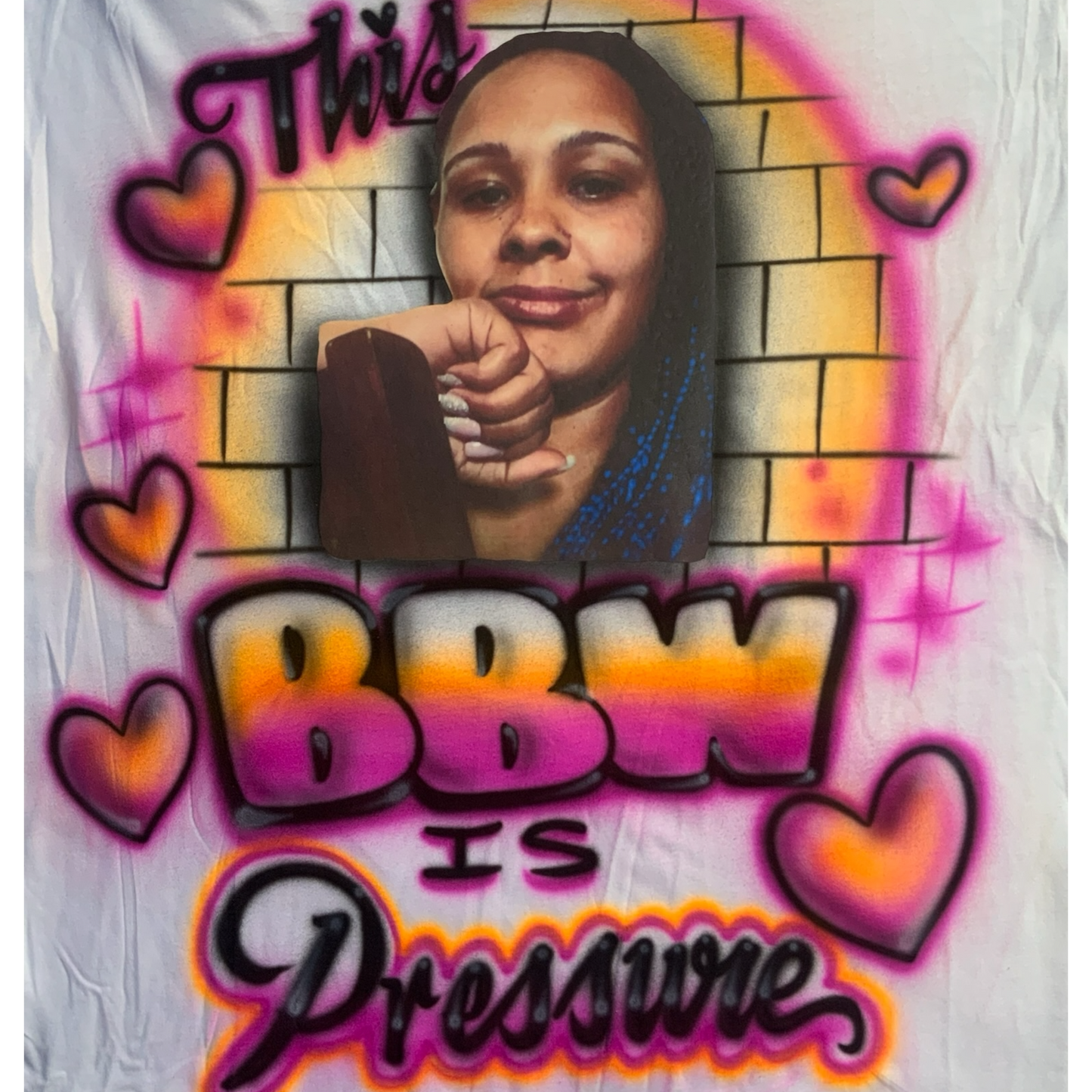Custom Airbrushed Photo Shirt (Not Guaranteed Live)